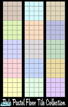 Sims 2 — Pale Pastel Floor Tile Collection by shadow66 — From my \'Pale Pastels Collections\' - A set of floor tiles