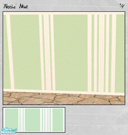 Sims 2 — [sy] Walls \'Noble\' - Mint by adeyaka — This time i wanted to create something more precious looking. But of