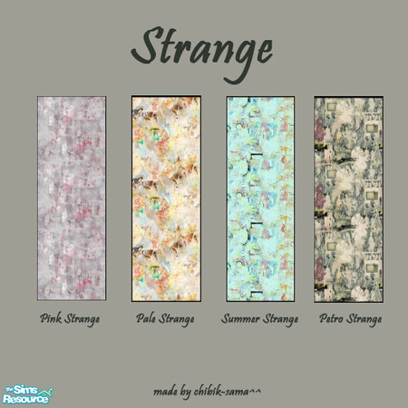 Sims 2 — Strange by chibik-sama — Strange Wall Set suits for your strange Sim-world