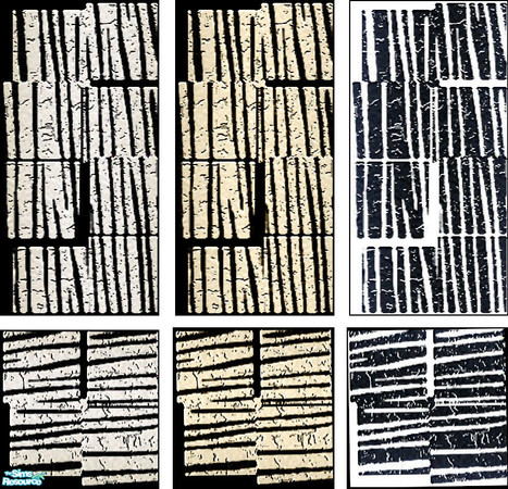 Sims 2 — Black & White walls and floors set by SofijaDosen — Those are my first walls and floors. Hope you like it!