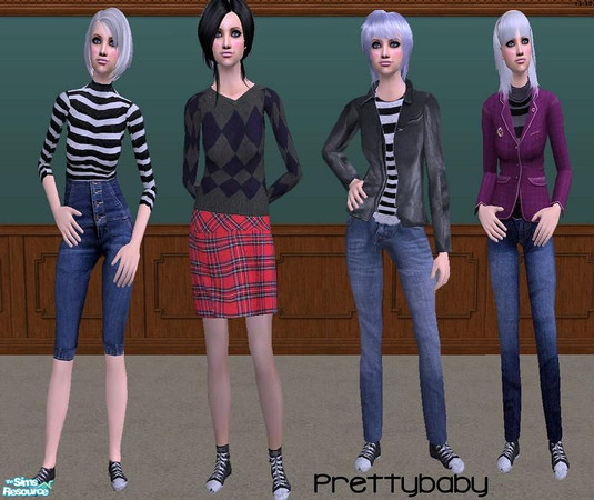 Sims 2 — Edgy Elders by pretty_baby — so you was a bit edgy in your youth..and now you are officially \"old\"