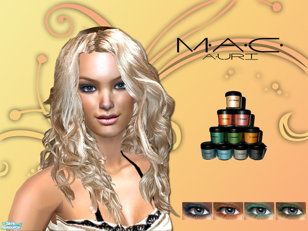 Sims 2 — MAC Auri by Morphisha — A beautiful collection of color bold MAC eyeshadow