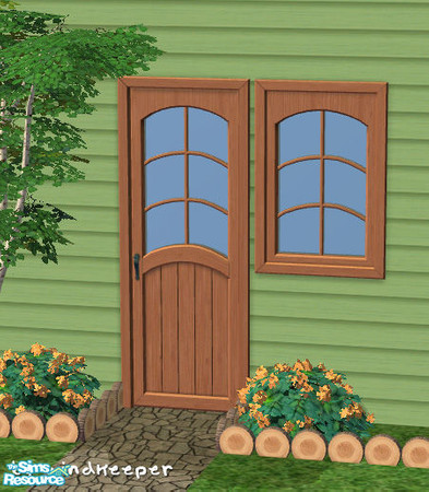 Sims 2 — Cottage Country door by Windkeeper — <strong>- MASTER MESH -</strong> Cottage Country door. All other doors and