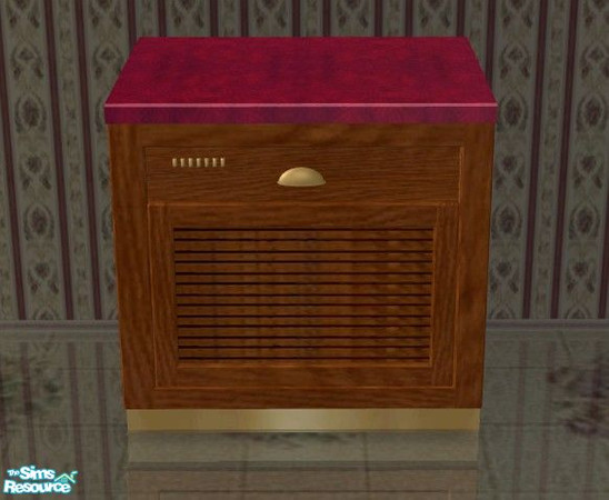 Sims 2 — Louisiana Kitchen - Dishwasher by Riverwillows — Lovely recolor of Caravan Sims Louisiana Kitchen, with tea