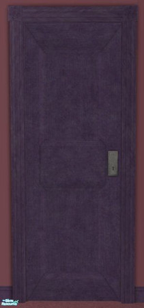 Sims 2 — Purple Interior Door by RhondaBlonda — The picture came out a bit dark.