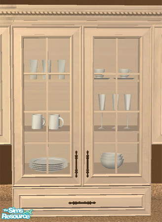 Sims 2 — Tuscan Cabinet 3 by phoenix_phaerie — Decorative kitchen cabinet