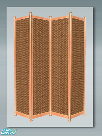 Sims 2 — Room Screen - Frame Lightwood by Shakeshaft — Part of a set of 4 new decorative items to add the finishing