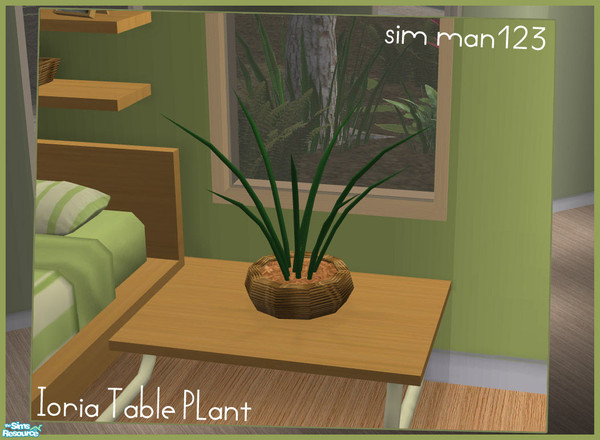 Sims 2 — Ioria Bedroom - Table Plant by sim_man123 — Decorative table plant from my Ioria Bedroom set.