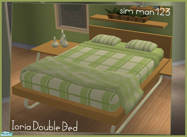 Sims 2 — Ioria Bedroom - Bed Sheets by sim_man123 — Green striped bedsheets from my Ioria Bedroom.