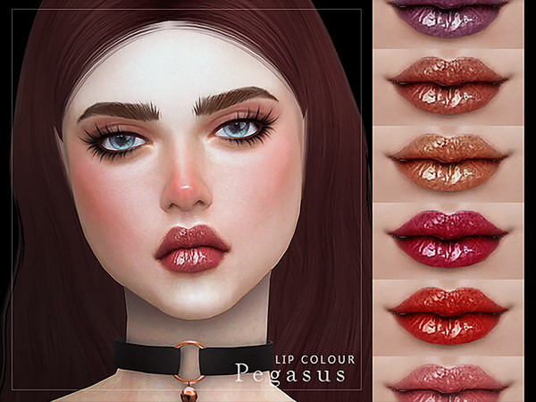 Sims 4 — [ Pegasus ] - Lip Colour by Screaming_Mustard — A glossy new lip colour. For males/females, teen +. With custom