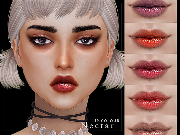 Sims 4 — [ Nectar ] - Lip Colour by Screaming_Mustard — A more natural new lip colour. For males/females, teen +. With