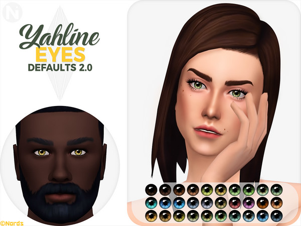 Sims 4 — Yahline Default Eyes 2.0 by Nords — This is the default version of my Yahline Eyes 2.0. -------------- Info