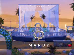 Sims 4 — Mandy - wedding venue by melapples — If your sims' dream was to get married on a beach this is the perfect venue