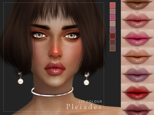 Sims 4 — [ Pleiades ] - Lip Colour by Screaming_Mustard — A nice, simple, detailed lip colour. For males/females, teen +.