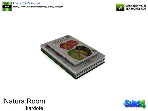 Sims 4 — kardofe_Natura Room_Books by kardofe — Three books, decorative, to put on the coffee table 