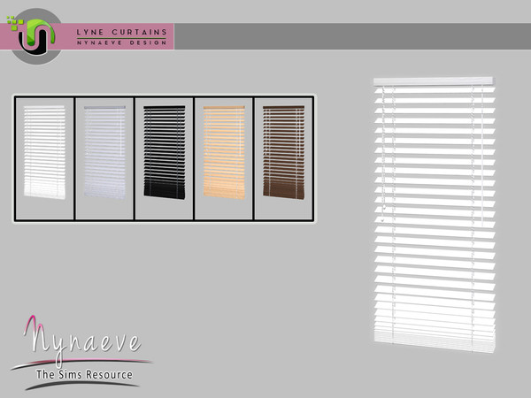 Sims 4 — Lyne Curtains - Blinds V2 by NynaeveDesign — Lyne Curtains - Blinds V2 Located in Decor - Window Coverings