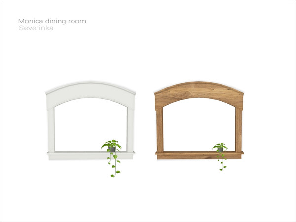 Sims 4 — [Monica diningroom] - kitchen window by Severinka_ — Interior window without glass (for the kitchen) From the
