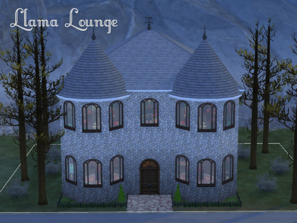 Sims 4 — Llama Lounge by Alex_Harris — A nice lounge where your sims can relax with a drink and a game of Don't wake the