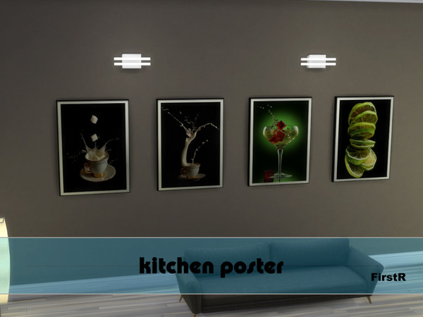 Sims 4 — Kitchen Paintings by FirstR2 — Nice Kitchen Paitings / Posters for your Sims