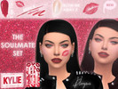 Sims 4 — D. - THE SOULMATE SET by Dlonysus — The Soulmate Lip Set Contains: Call Me is a true red Beau is a deep true red