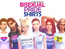Sims 4 — Bisexual Pride Shirts by PurpleDragon — 6 Bisexual Pride shirts for your female sims! This is my first custom