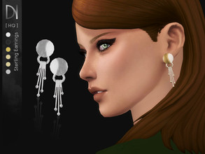 Sims 4 — Sterling Earrings by DarkNighTt — Sterling Earrings Have 6 colors. HQ mod compatible. Hope you enjoy!