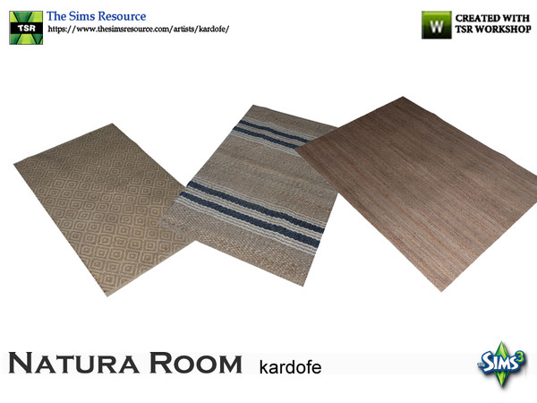 Sims 3 — kardofe_Natura Room_Rug by kardofe — Carpet of natural fibers in three different options