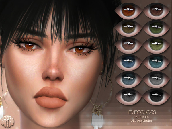 Sims 4 — Eyecolors BES13 by busra-tr — 12 Eyecolors all ages all genders Custom thumbnail **You will find the facepaint