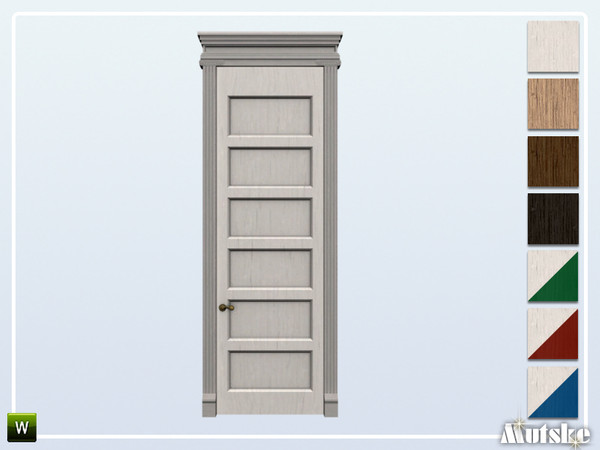Sims 4 — Caesar Door Mid Wall Privat Single 2x1 by Mutske — This door is part of the Caesar Constructionset. Made by