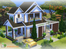 Sims 4 — Prarie No CC by LenaSimsHomes — Lovely little two story house for your sim Built in Windenburg on the Mid
