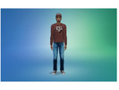 Sims 4 — Men's LS College Shirts by spazin — Men's LS College Shirts, Texas