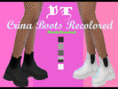 Sims 4 — Crina Boots Recolored MESH NEEDED by allierose000 — i really wanted these boots in plain white so i made these