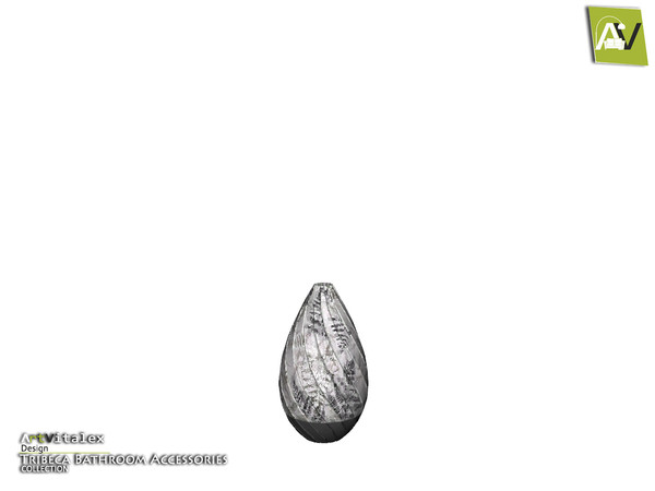 Sims 4 — Tribeca Vase Curved Carved by ArtVitalex — - Tribeca Vase Curved Carved - ArtVitalex@TSR, Feb 2019