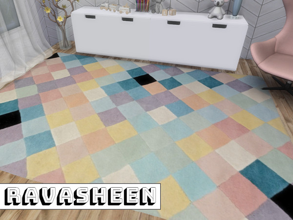 Sims 4 — Chic Kids Rug by RAVASHEEN — Your kids are going to destroy this rug in no time - but before they do, their room