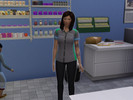 Sims 4 — Family Mart Female Uniform - Top by CrashxLanding — Family Mart Employee Uniform - Top/Female