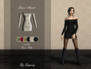 Sims 4 — Dress Annet by Duperey — Dress -Annet- in 6 colors Mesh By Duperey 