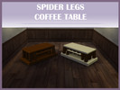 Sims 4 — Spider Legs Coffee Table by FrankieIV — A simple wooden table that's perfect for a modern living room Available