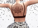 Sims 4 — Leblanc Mandala Back Tattoo by LeBlanc_Tattoos — Hello loves! Here's my Mandala back tattoo for you. I also