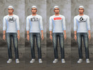 Sims 4 — street logo long sleeve  by Rebel_thread_sims — a 8 set of long sleeve street logo shirts 