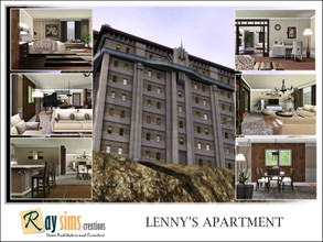Sims 3 — Lenny's Apartment by Ray_Sims — Lenny Shutter's house. Built as the twin to its higher class neighbor, Founders