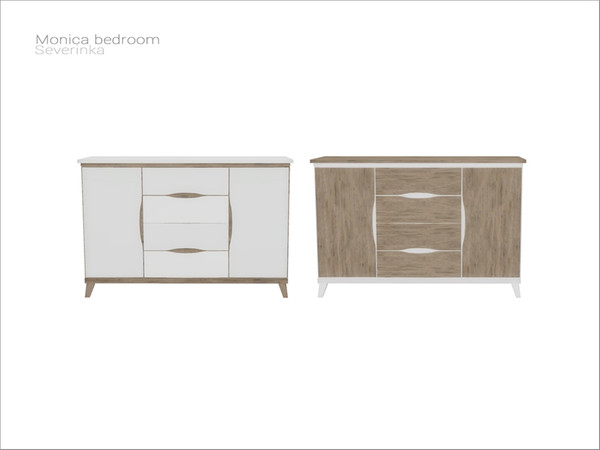 Sims 4 — [Monica bedroom] - dresser by Severinka_ — Dresser From the set 'Monica bedroom' Build / Buy category: Storage /