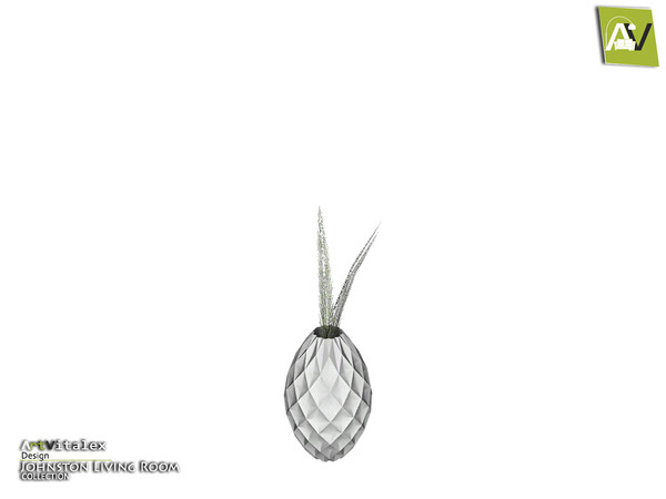 Sims 4 — Johnston Embossed Vase With Leafs by ArtVitalex — - Johnston Embossed Vase With Leafs - ArtVitalex@TSR, Mar 2019