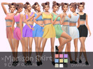 Sims 4 — ONN Madison Skirt by OhNoNeeko — Madison Skirt 3D Mesh Custom tumbnail 9 Color options !!! Top is not included