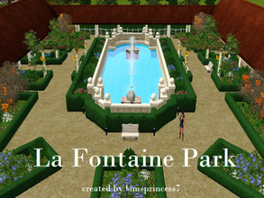 Sims 3 — La Fontaine Park Wedding Venue / Big Park by simsprincess7 — Originally created to be a wedding venue but can