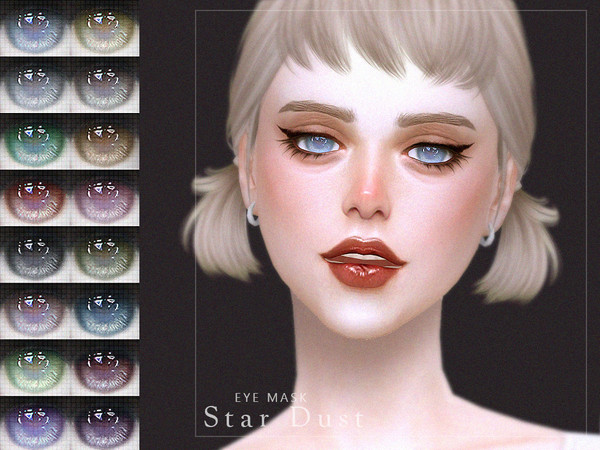 Sims 4 — [ Star Dust ] - Eye Mask by Screaming_Mustard — A new eye mask. For males and females, toddler +. With custom