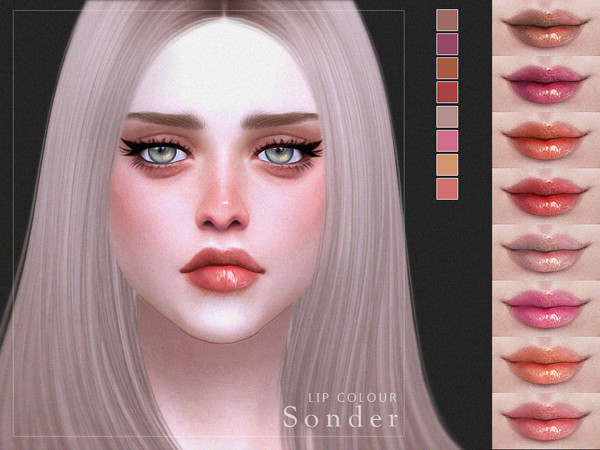 Sims 4 — [ Sonder ] - Lip Colour by Screaming_Mustard — A pretty, detailed lip colour. For females, teen +. With custom