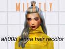 Sims 4 — [milktly recolor] ah00b jenna hair- mesh needed by milktly — 11 new colors added to ah00britney's jenna hair