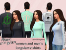 Sims 4 — panic at the disco - female and male longsleeves by unwrittengalaxy — bgc both men and women not best design,