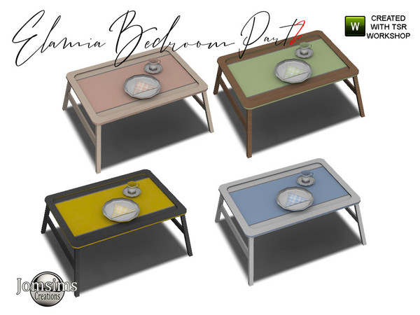 Sims 4 — elamia bedroom part 2 bed tray by jomsims — elamia bedroom part 2 bed tray
