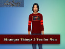 Sims 4 — Stranger Things 3 Tee for Men by writer21098 — Inspired by the Netflix Original, Stranger Things, is a shirt for
